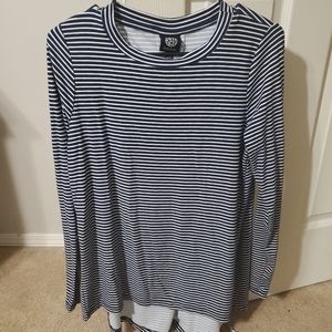 Women's long sleeve striped top